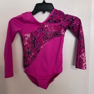 Girls gymnastics bodysuit long selves